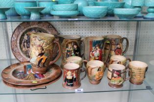 Large collection of various Beswick Shakespeare ceramics depicting scenes from Shakespearian plays