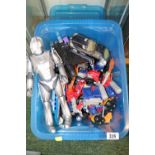 Box of Transformer and other toys
