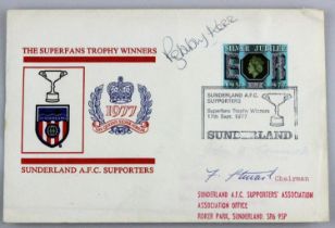 Bobby Kerr Signed Sunderland 1977 FDC. A Sunderland AFC first day cover for the "Superfans Trophy