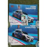Excel R8 Motorsport Tom Chilton signed Touring Car poster, Tom Ingram signed Poster and Emmanuel
