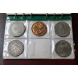 Collection of assorted Crowns and 2 Silver 1889 & 1921 Silver Dollars