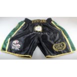 World Champion Gypsy King Tyson Fury Personally Signed Boxing Shorts