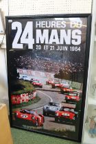 Framed Post Print for 24 Heures Du Mans 21st June 1964