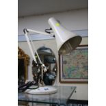 Herbert Terry Style White painted Anglepoise lamp