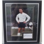 Spurs Legend Jimmy Greaves Signed & Framed Photo with COA