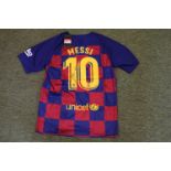 LIONEL MESSI 2019/20 SIGNED BARCELONA JERSEY This jersey comes with a letter of authenticity which