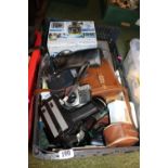 Box of Photographic related items inc. Olympus, Chinon Etc