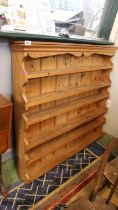 Pine Shelf unit of 6 Shelves