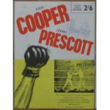 Henry Cooper Signed Cooper v Prescott Programme 1965. A Henry Cooper v Johnny Prescott programme