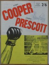 Henry Cooper Signed Cooper v Prescott Programme 1965. A Henry Cooper v Johnny Prescott programme