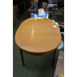 Mid Century g plan style Teak oval dining table