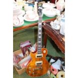 Vintage Paradise left handed Les Paul copy with Wilkinson pick ups