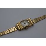 Ladies 18ct Gold wristwatch with 15 Jewel movement 11.6g total weight without movement