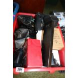 Box of Photographic Lenses and related items inc. Kodak, Olympus etc