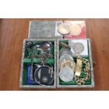 Collection of assorted Jewellery and coins inc. 2 ID Bracelets, assorted Silver etc