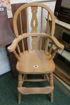 Childs Beech High Chair of Windsor style