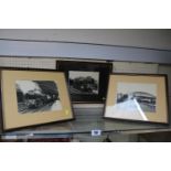 Set of three period 1950s railway photographs of steam trains to include The Norseman, The Flying