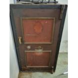 Very Large Late 19thC Cast Iron Safe with keys (needs attention to handle but fully working 137cm in