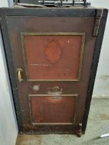 Very Large Late 19thC Cast Iron Safe with keys (needs attention to handle but fully working 137cm in