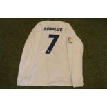 CRISTIANO RONALDO 2016/17 LA LIGA MATCH WORN REAL MADRID JERSEY Cristiano Ronaldo wore this