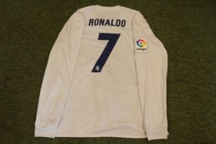 CRISTIANO RONALDO 2016/17 LA LIGA MATCH WORN REAL MADRID JERSEY Cristiano Ronaldo wore this