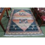 20thC Style Kilim Rug 228 x 156cm