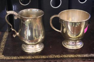 2 Silver Cups Chester 219g total weight