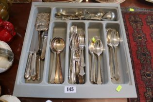 Collection of Elkington & other Silver plated flatware