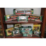 Collection of Corgi Eddie Stobart Ltd boxed vehicles inc Thames Trader Dropside Lorry, Forklift etc