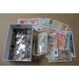 Collection of assorted World Coins and Bank Notes and a collection of Hell Bank Notes