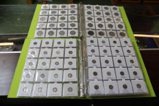 A Good Collection of British Coins. 2 Folders of Coins to include Edward I Penny, Silver Three Pence