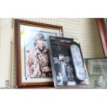 Signed Coloured print of Tom Hanks in Private Ryan and a DB 07 wristwatch