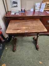 19thC Rosewood table on cruciform supports