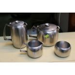 Collection of 4 New Hall Stainless Steel Teaware