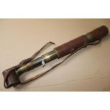 Good quality Broadhurst Clarkson & Co Ltd of London 3 fold Telescope x25 with Leather lens covers