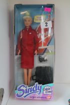 Vintage 1980s Virgin Atlantic, Cabin Crew, Sindy Doll in original packaging