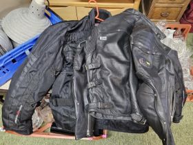 Speedforce Hein Gericke UK Large Leather Motorcycle jacket & A Spada Air Vent Motorcycle Jacket