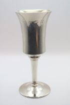 20thC Silver Goblet with Gilded Interior 170g total weight 16.5cm in Height