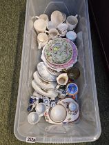 Collection of assorted Ceramics to include Celadon plate, Royal Commemorative wares etc