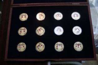 Charles III Limited edition Set of 12 Coins gold plated 2023 320 of 1500 in wooden case