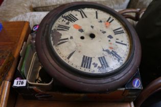 Antique School Clock with assorted parts