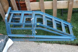 Pair of Metal Car Workshop ramps