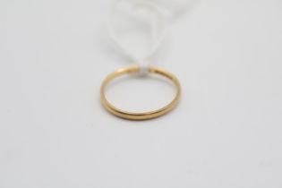 22ct Gold Wedding band Size P . 1.3g total weight