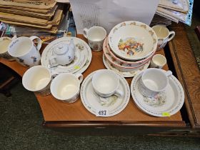 Collection of Beatrix Potter and other Nursery ceramics