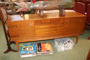 20thC Sideboard on tapering legs