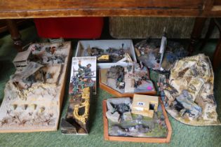 Collection of Model Dioramas mainly German Third Reich design to include Tamiya