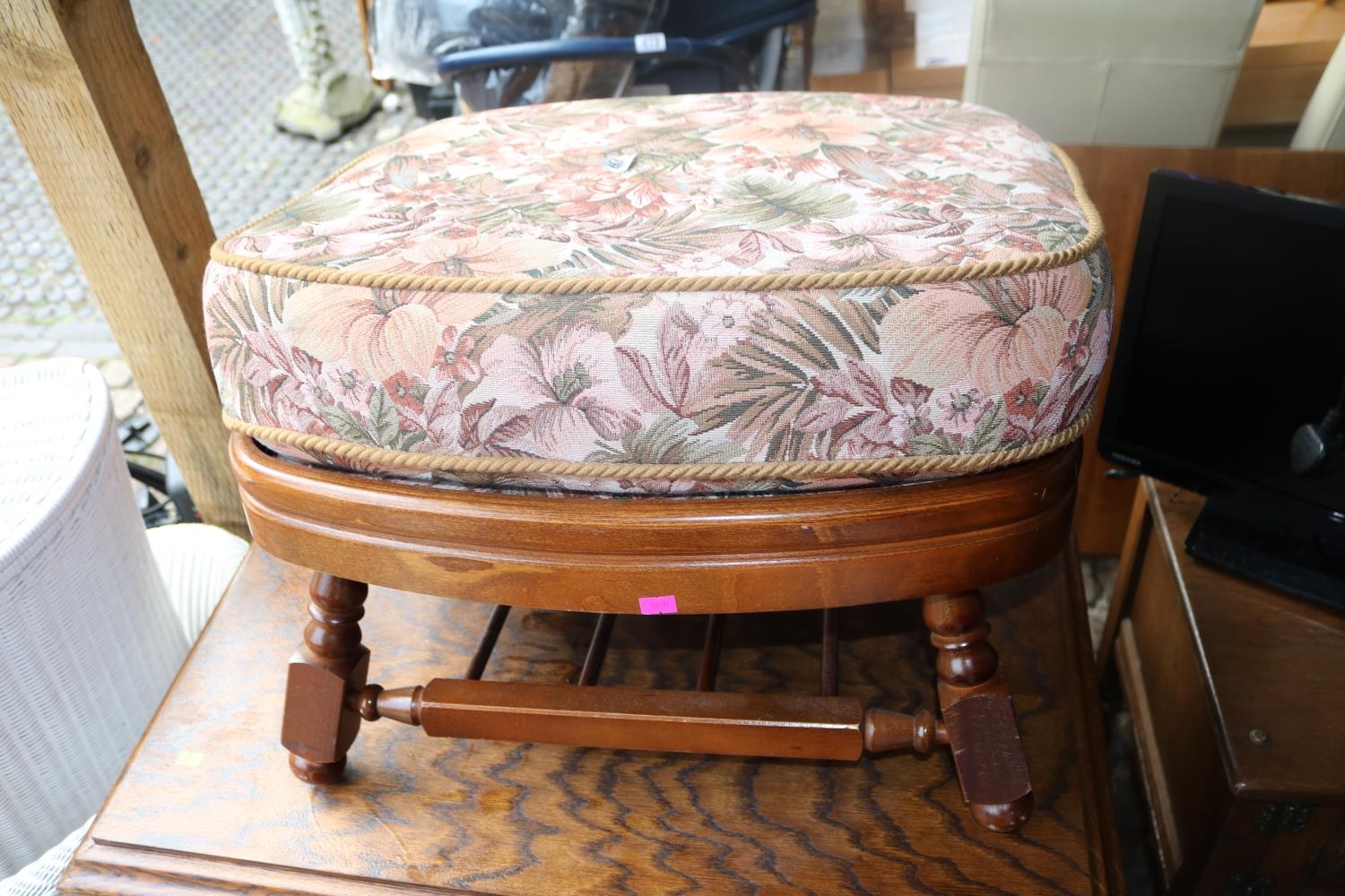 Ercol upholstered Footstool