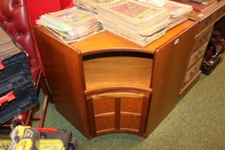 Mid Century Nathan Teak Corner unit and a Nathan side cupboard