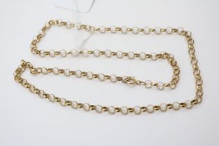 Ladies 9ct Open chain link necklace 12g total weight