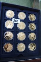 Cased Set of 12 - The Centenary of the First World War Coin Collection Gold Plated with certificates